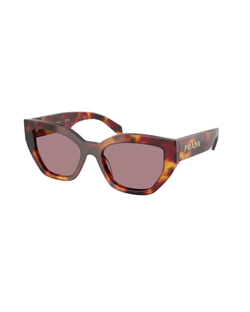 Prada Black Pr A09S 22A20I Sunglasses Acetate Butterfly Normal