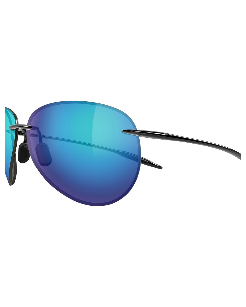 Maui Jim Black Mj0421S 006 Sunglasses Injected Pilot