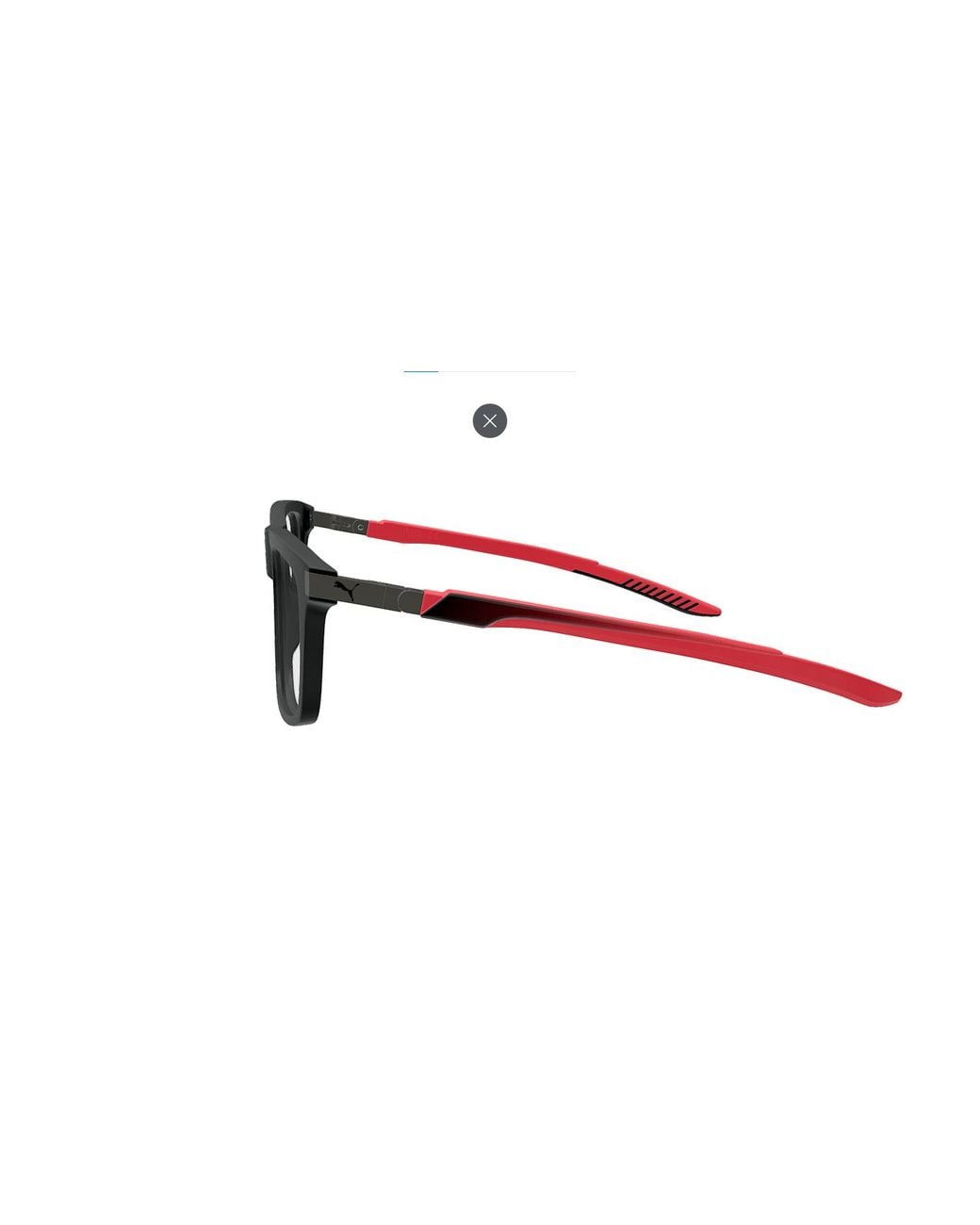PUMA Black Pu0379O 004 Optical Frames Acetate Transparent Squared for men