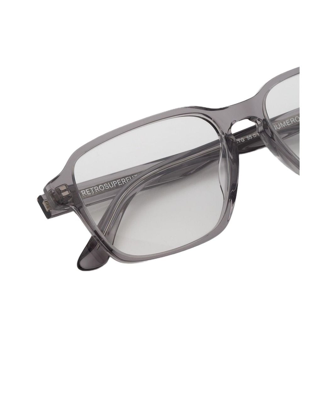 Retrosuperfuture Black Xtg Numero 160 Nebbia Optical Frames Acetate Squared