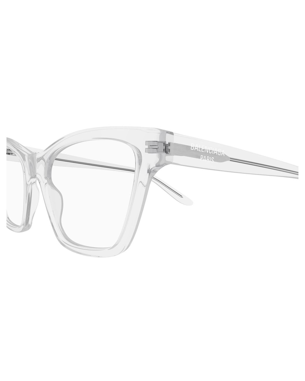 Balenciaga Black Bb0440O 006 Optical Frames Acetate Transparent Cat Eye
