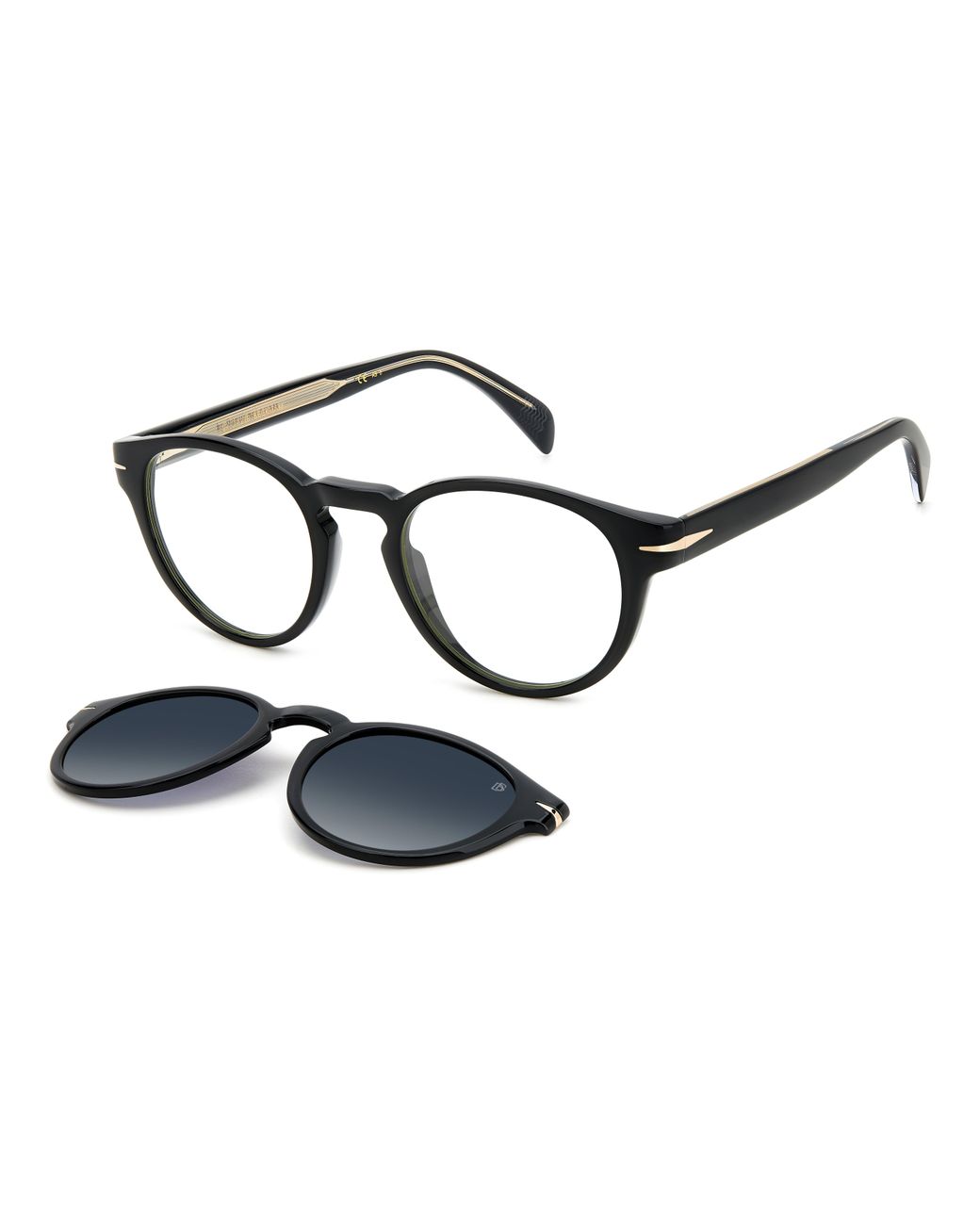 David Beckham Black Db 7104/Cs 807/Wj Sunglasses Acetate Pantos for men