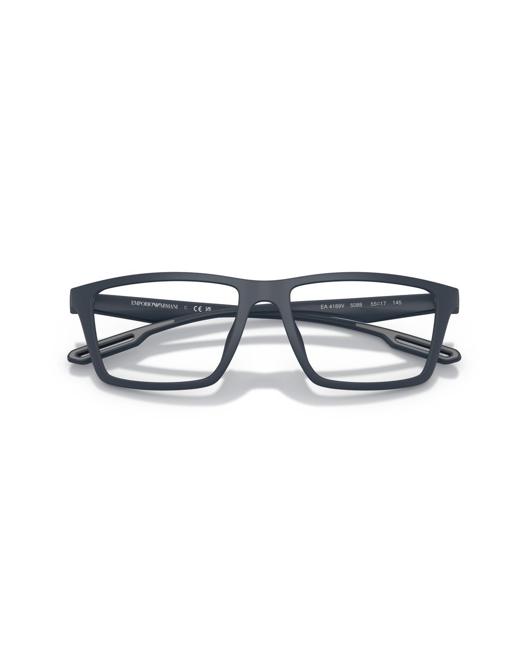 Emporio Armani Black Ea4189V 5088 Optical Frames Injected Transparent Squared Normal for men
