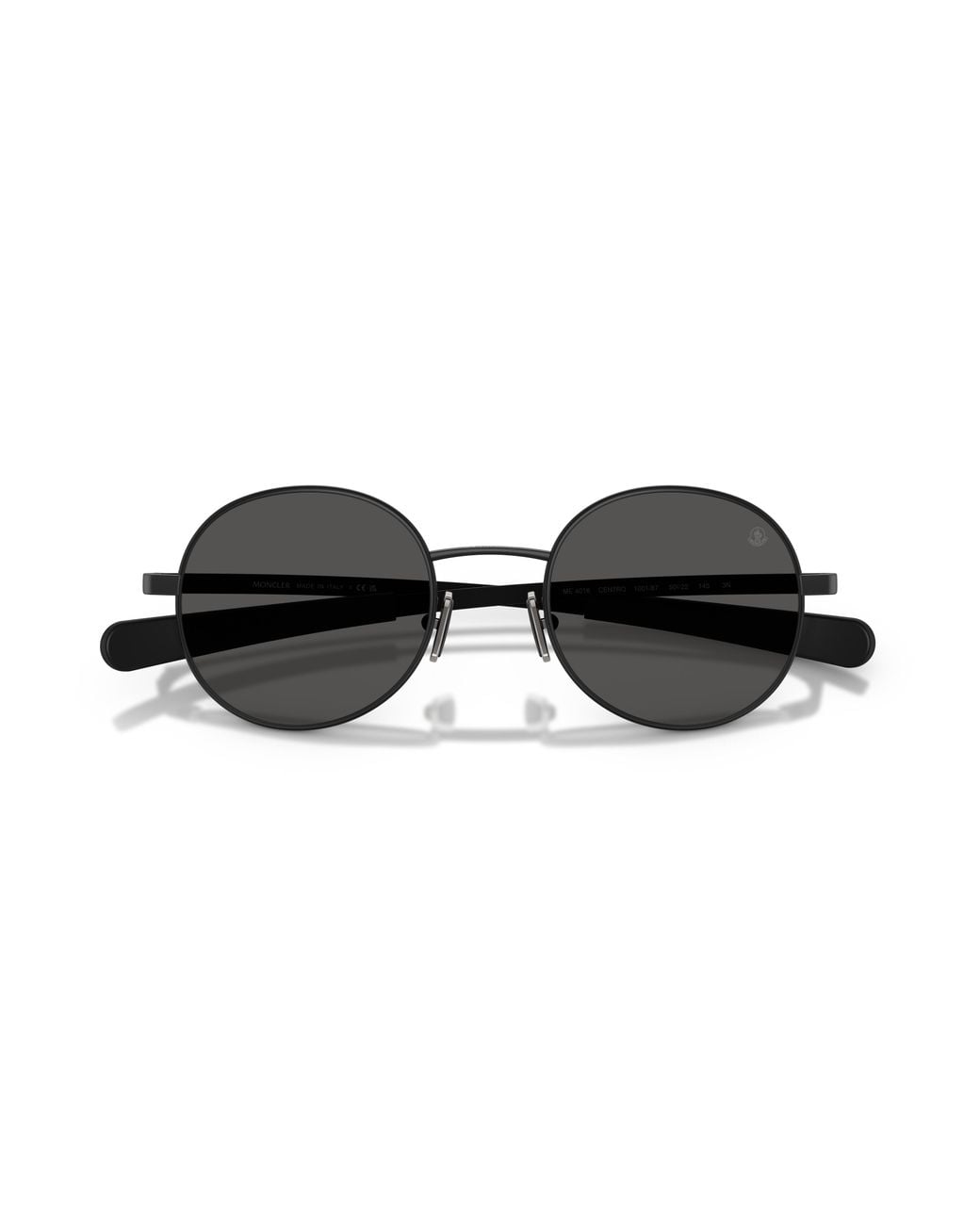 Moncler Black Me4016 Centro 100181 Sunglasses Metal Round Polarized