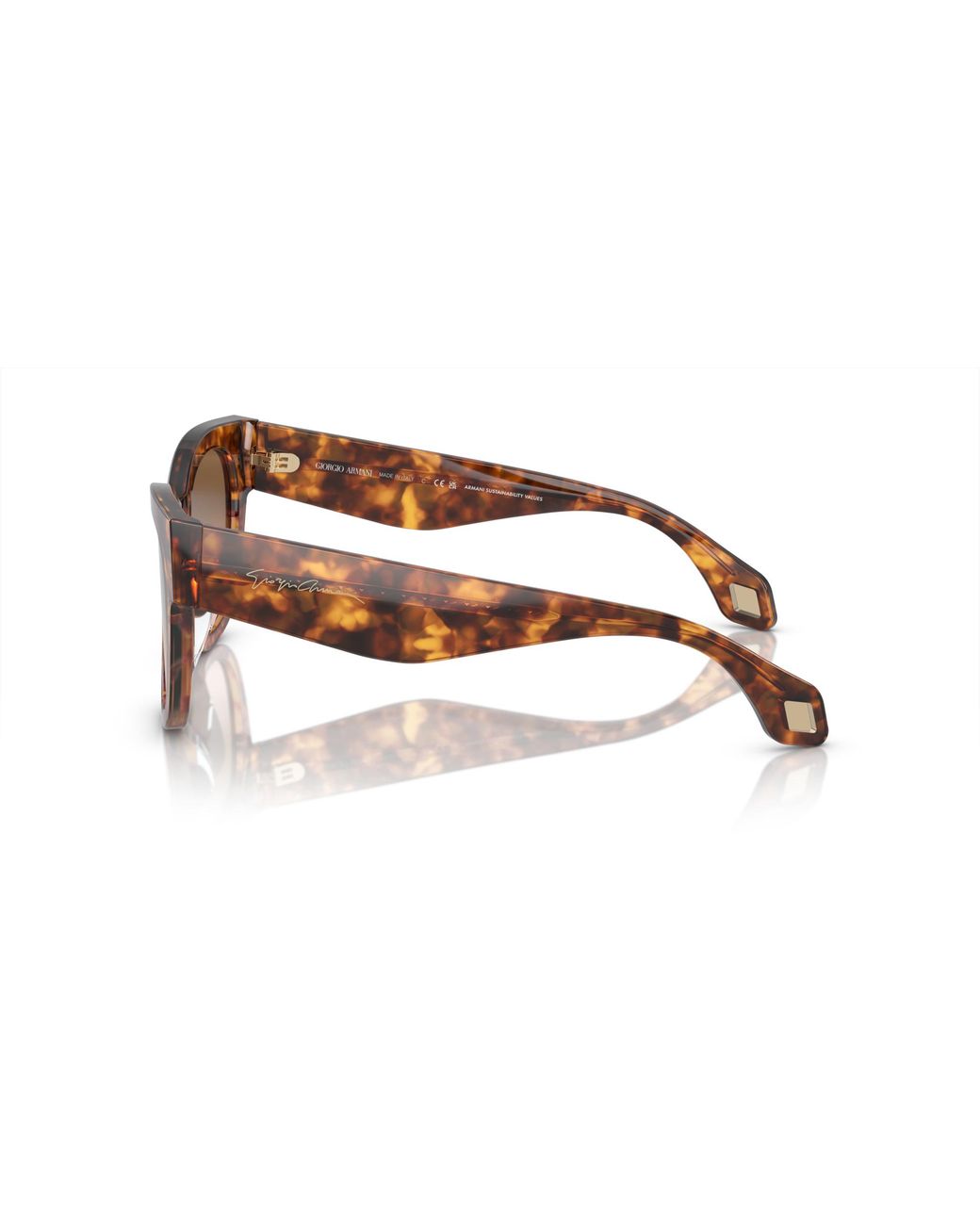 Giorgio Armani Black Ar8195U 603351 Sunglasses Acetate Squared Normal Shaded