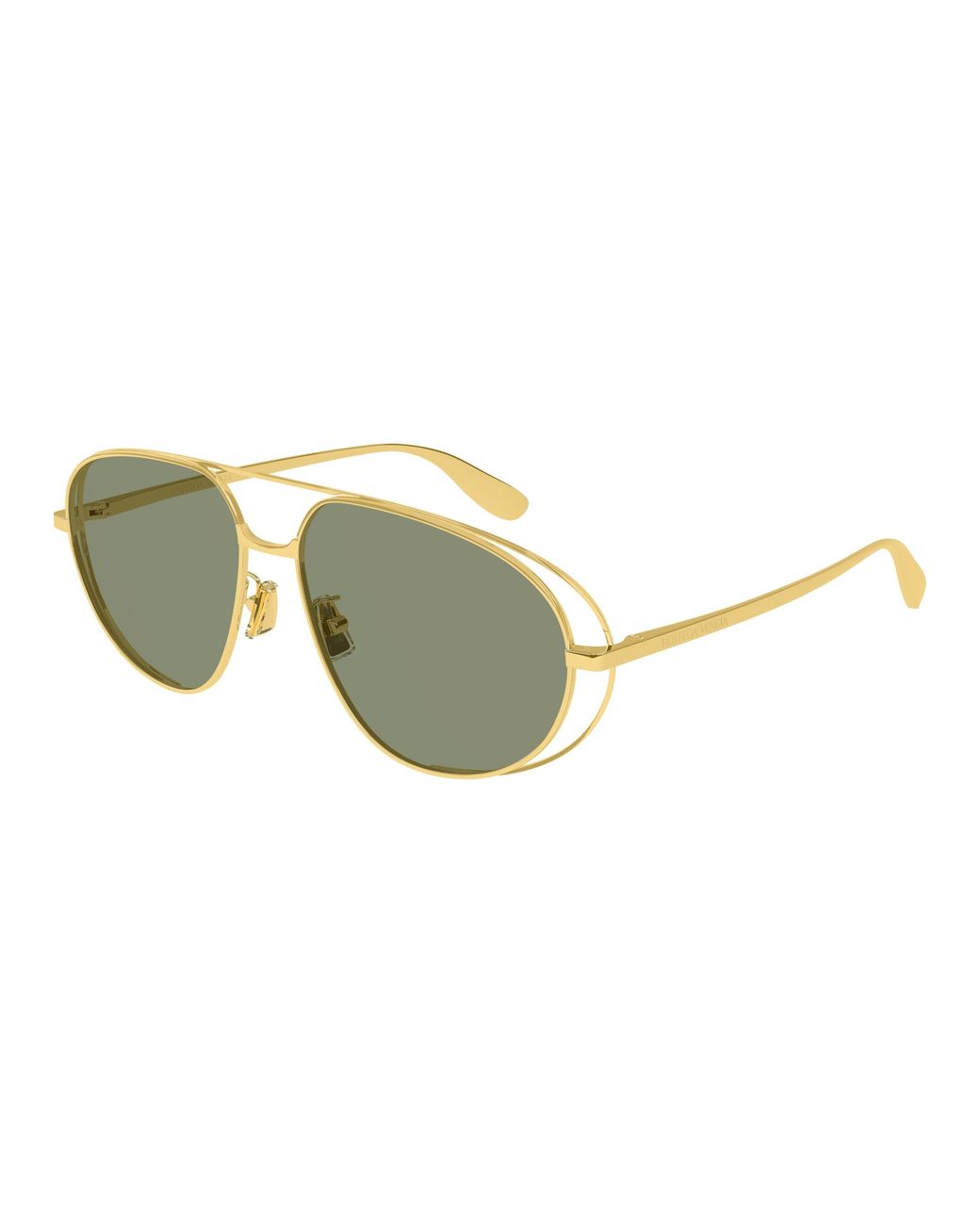 Bottega Veneta Black Bv1344S 001 Sunglasses Metal Pilot