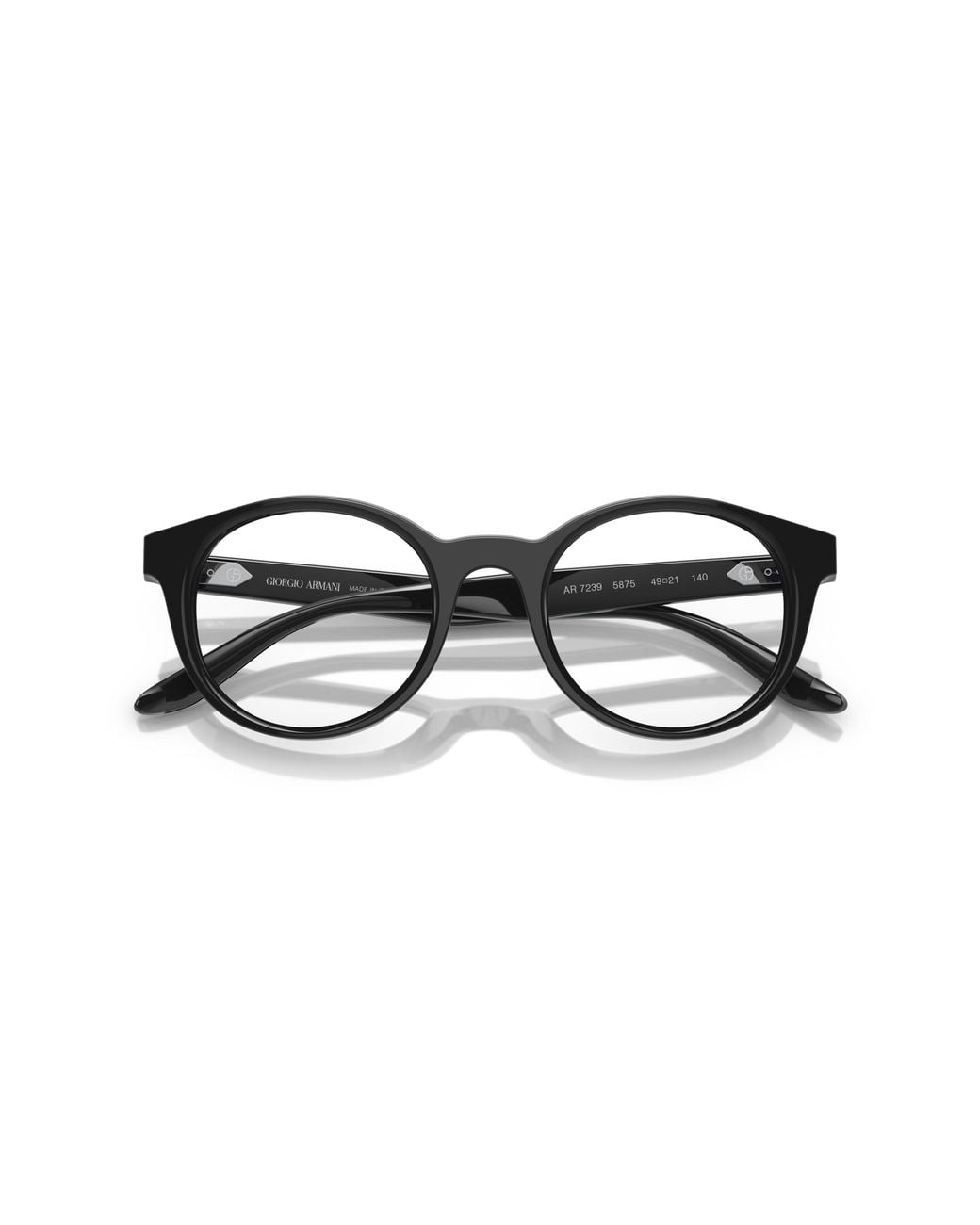 Giorgio Armani Black Ar7239 5875 Optical Frames Acetate Transparent Pantos Normal