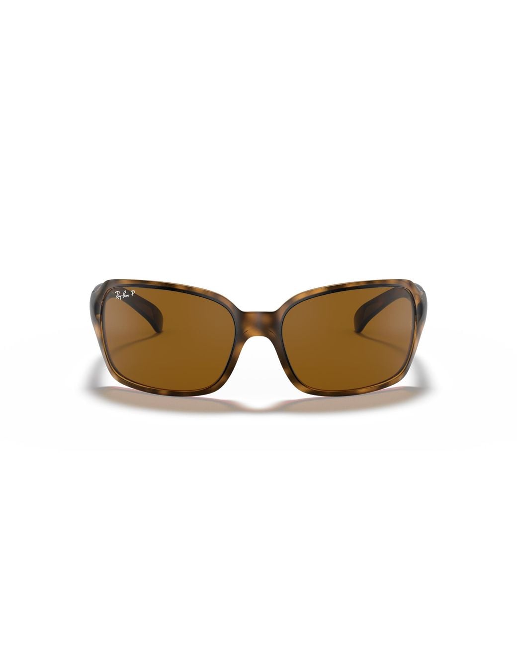 Ray-Ban Black Rb4068 Square Sunglasses, Havana/polarized Brown, 60 Mm