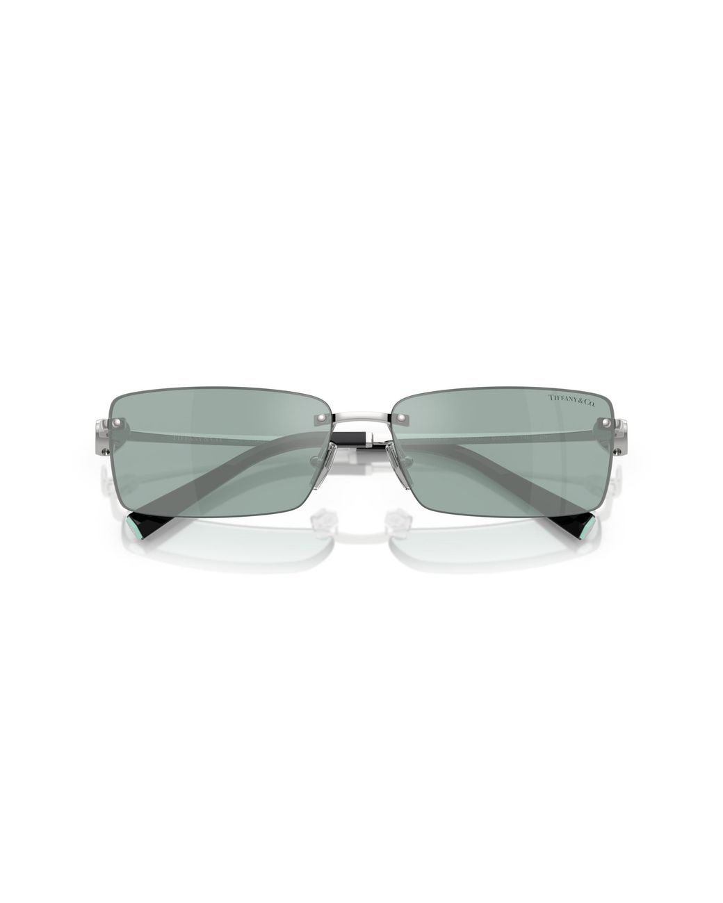 Tiffany & Co Black Tf3108B 62227C Sunglasses Metal Light Squared Mirrored