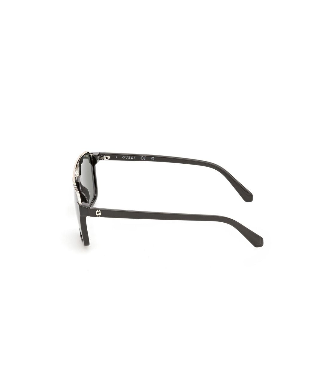 Guess Gray Gu00366 96N Sunglasses Injected Squared Normal for men