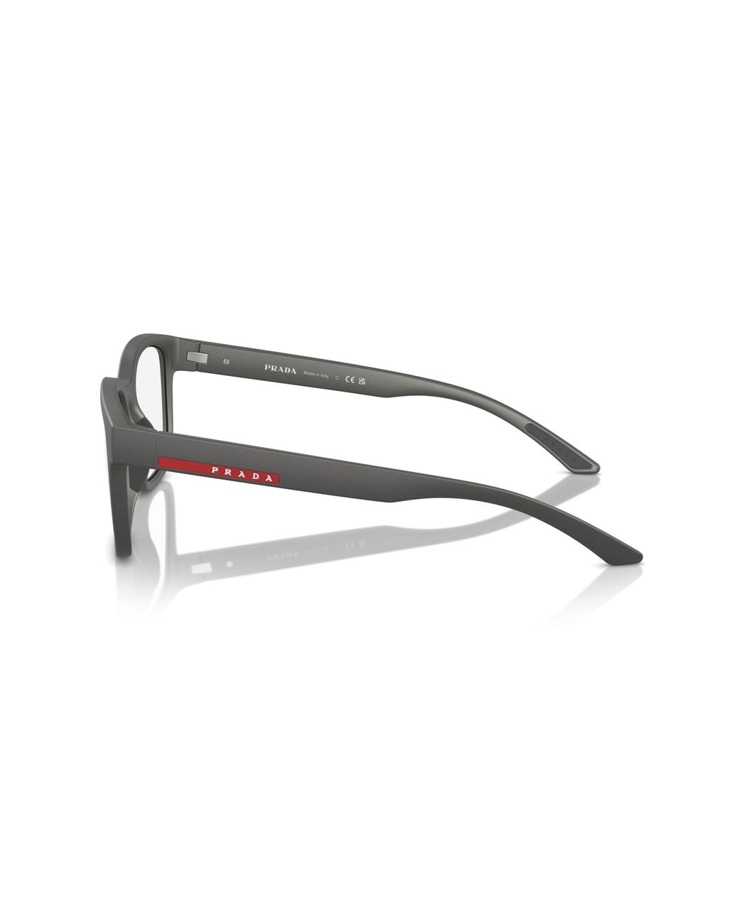 Prada Linea Rossa Black Ps 05Qv 16X1O1 Optical Frames Injected Transparent Pillow Normal for men