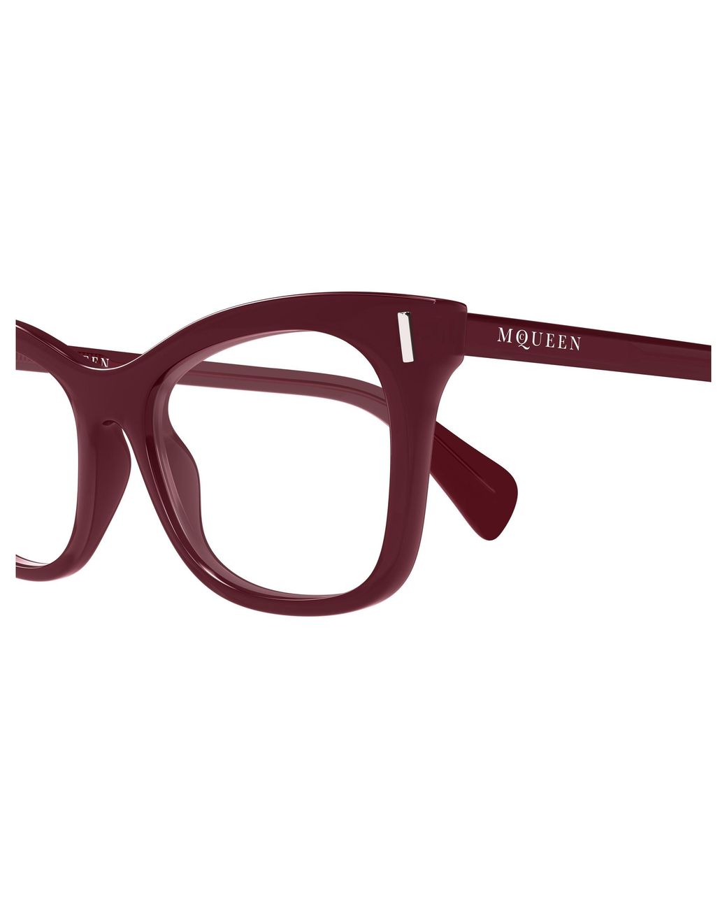 McQueen Black Am0552O 003 Optical Frames Acetate Transparent Cat Eye