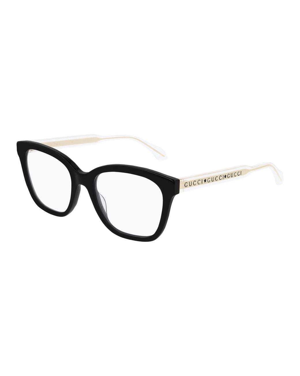Gucci Black Gg0566On 001 Optical Frames Acetate Cat Eye