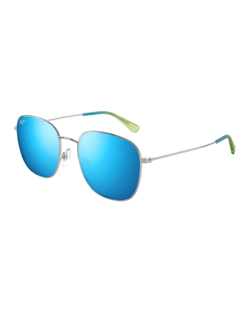 Maui Jim Black Mj0657Sa 003 Occhiali Da Sole Metallo Blu Squadrata