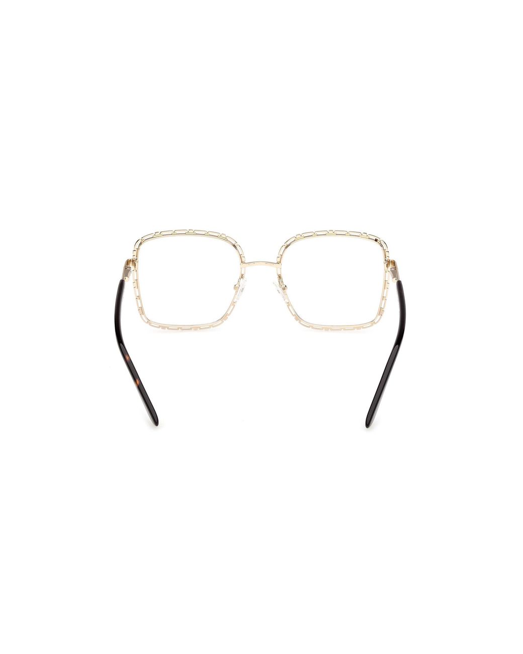 Guess Black Gu50364 033 Optical Frames Metal Squared Normal