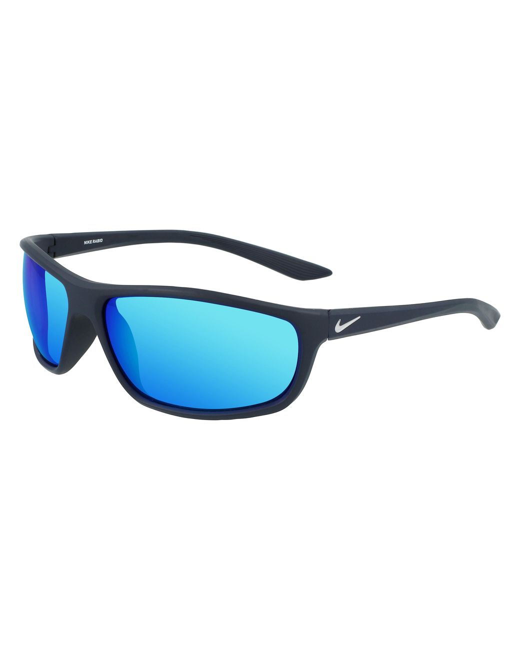 Nike Black Rabid M N Iu3367X 451 Sunglasses Plastic Squared Normal Mirrored for men