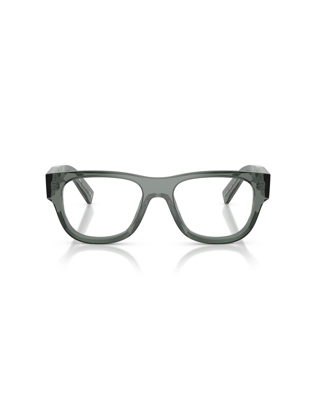 Prada Black Pr D08Vu 21J1O1 Optical Frames Acetate Transparent Squared Normal for men