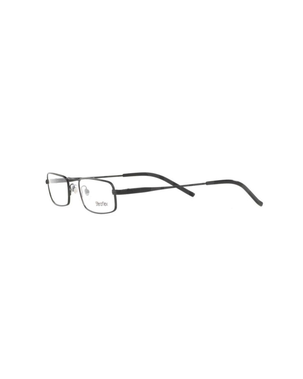 Sferoflex Black Sf2201 136 Optical Frames Metal Squared for men