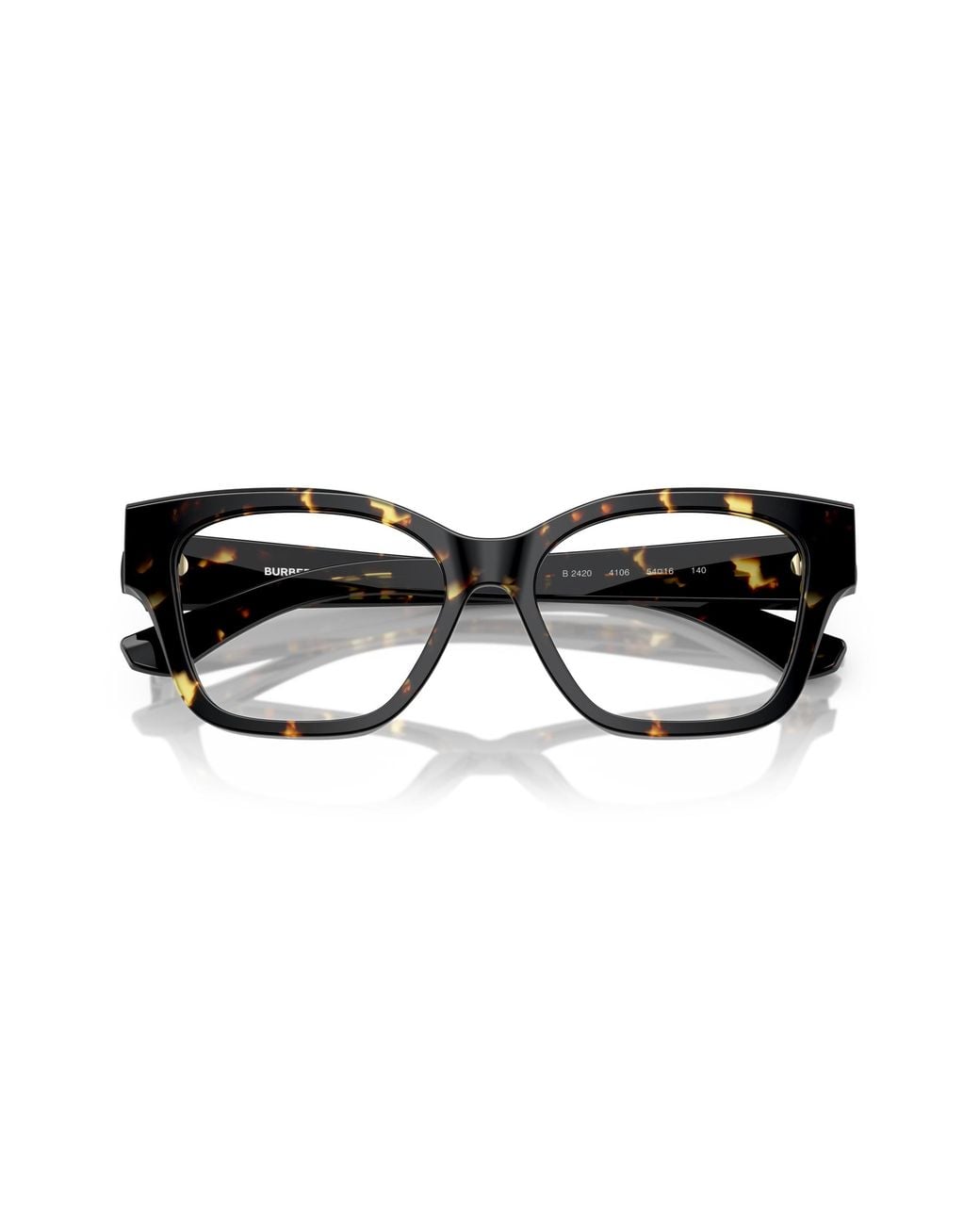 Burberry Black Be2420 4106 Optical Frames Acetate Cat Eye Normal