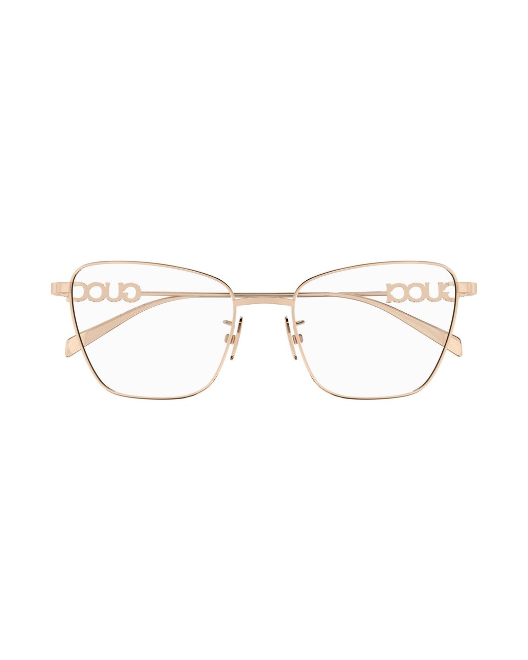 Gucci Black Gg1807O 001 Optical Frames Metal Transparent Butterfly