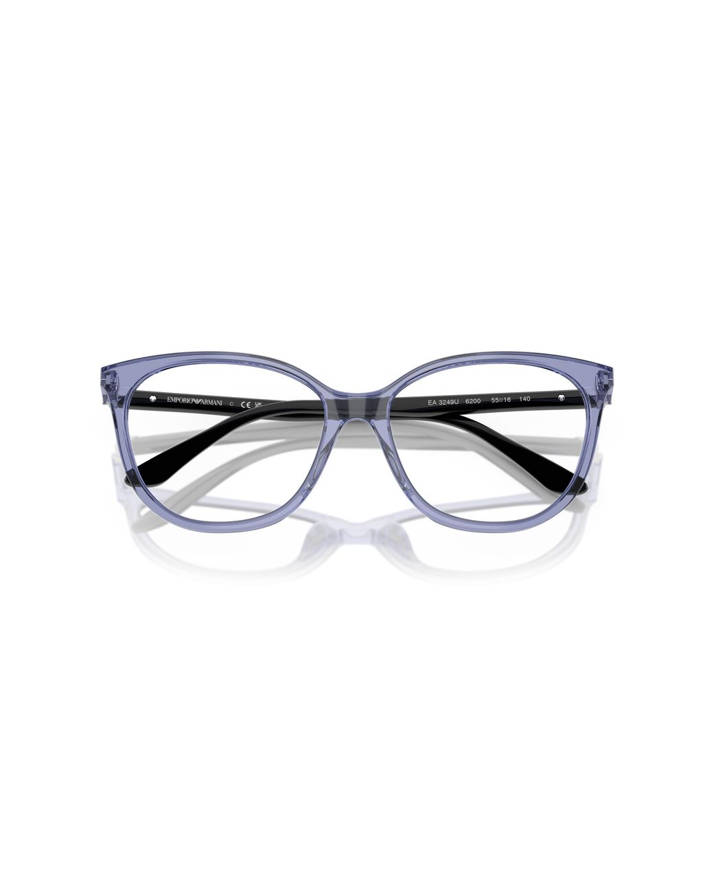 Emporio Armani Black Ea3249U 6200 Optical Frames Acetate Cat Eye Normal