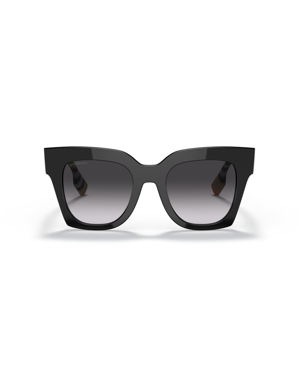 Burberry Black Be4364 Kitty Square Check Print Sunglasses