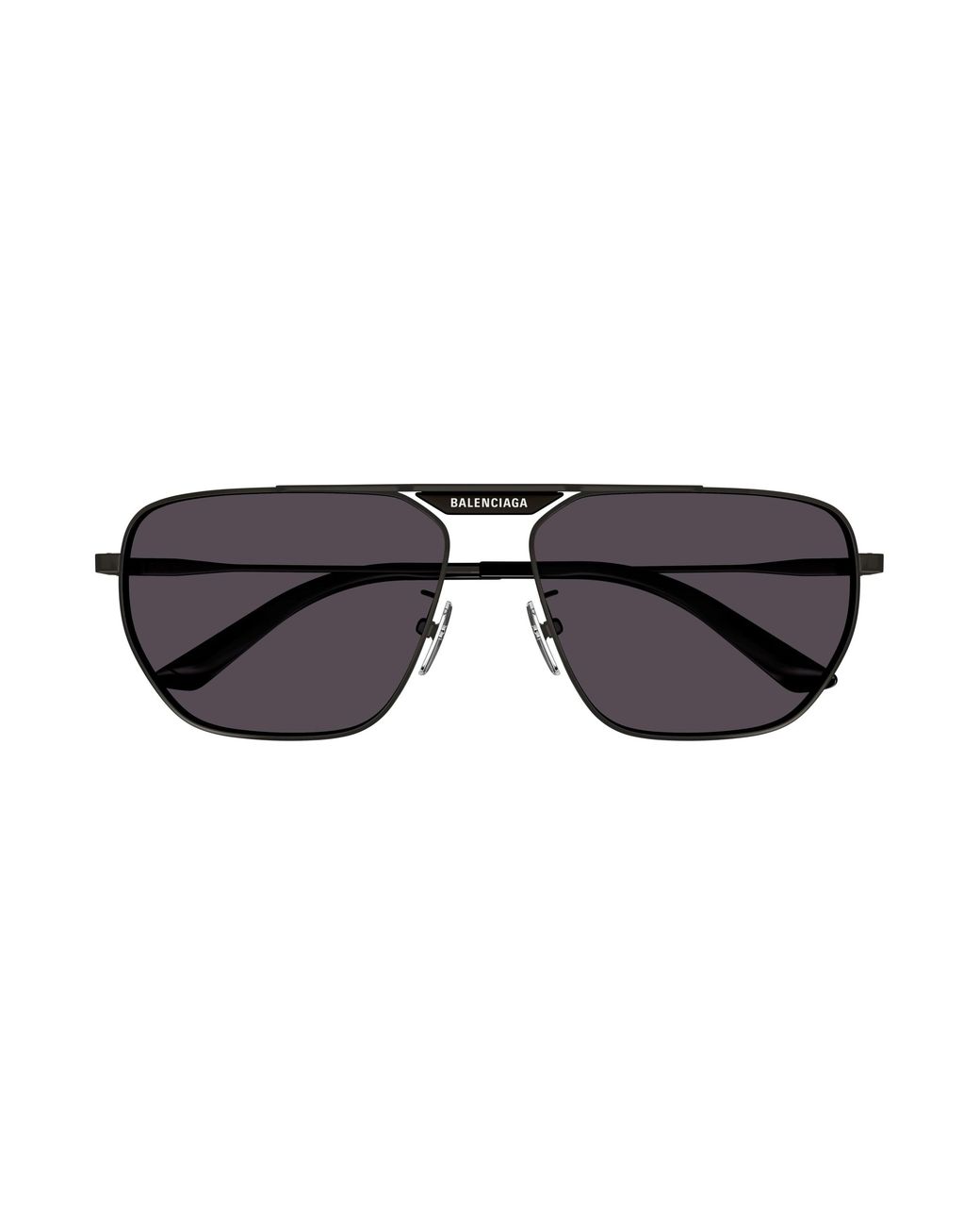 Balenciaga Black Bb0298Sa 001 Sunglasses Metal Squared for men