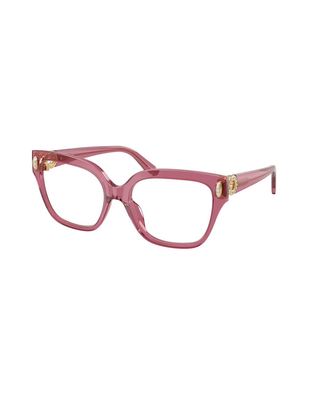 Swarovski Black Sk2076U 1107 Optical Frames Acetate Transparent Squared Normal