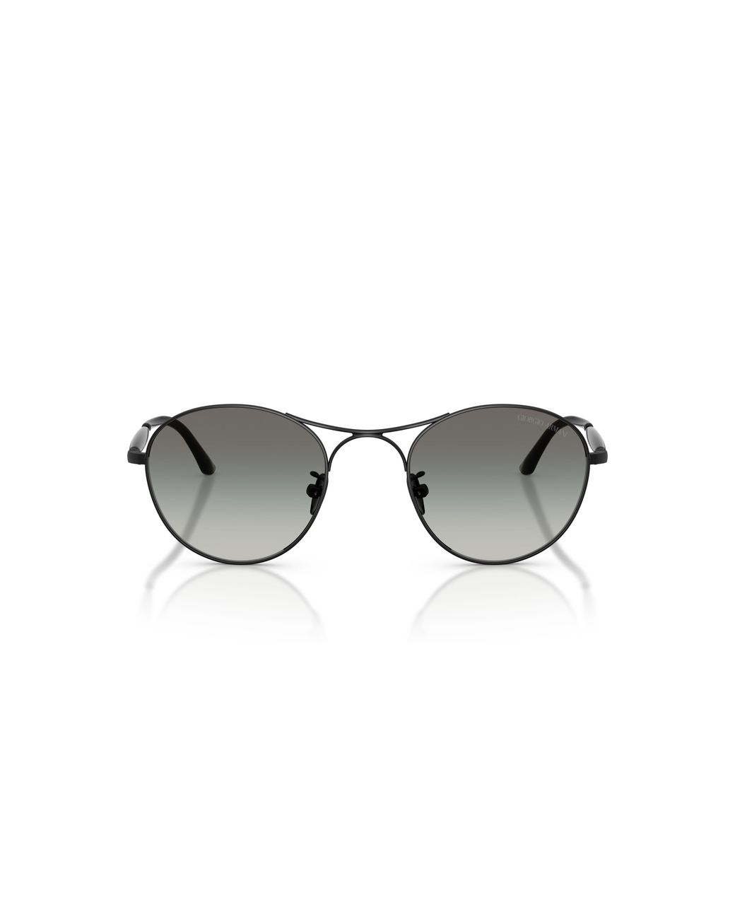 Giorgio Armani Black Ar6177 300111 Sunglasses Steel Round Normal Shaded for men
