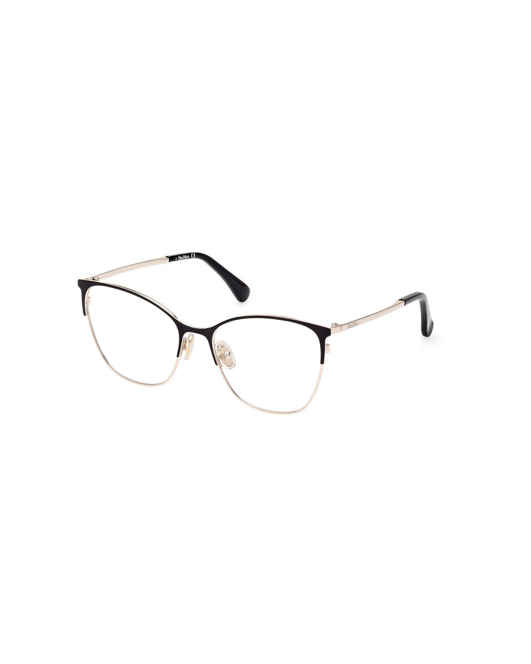 Max Mara Black Mm5104 005 Optical Frames Metal Cat Eye Normal