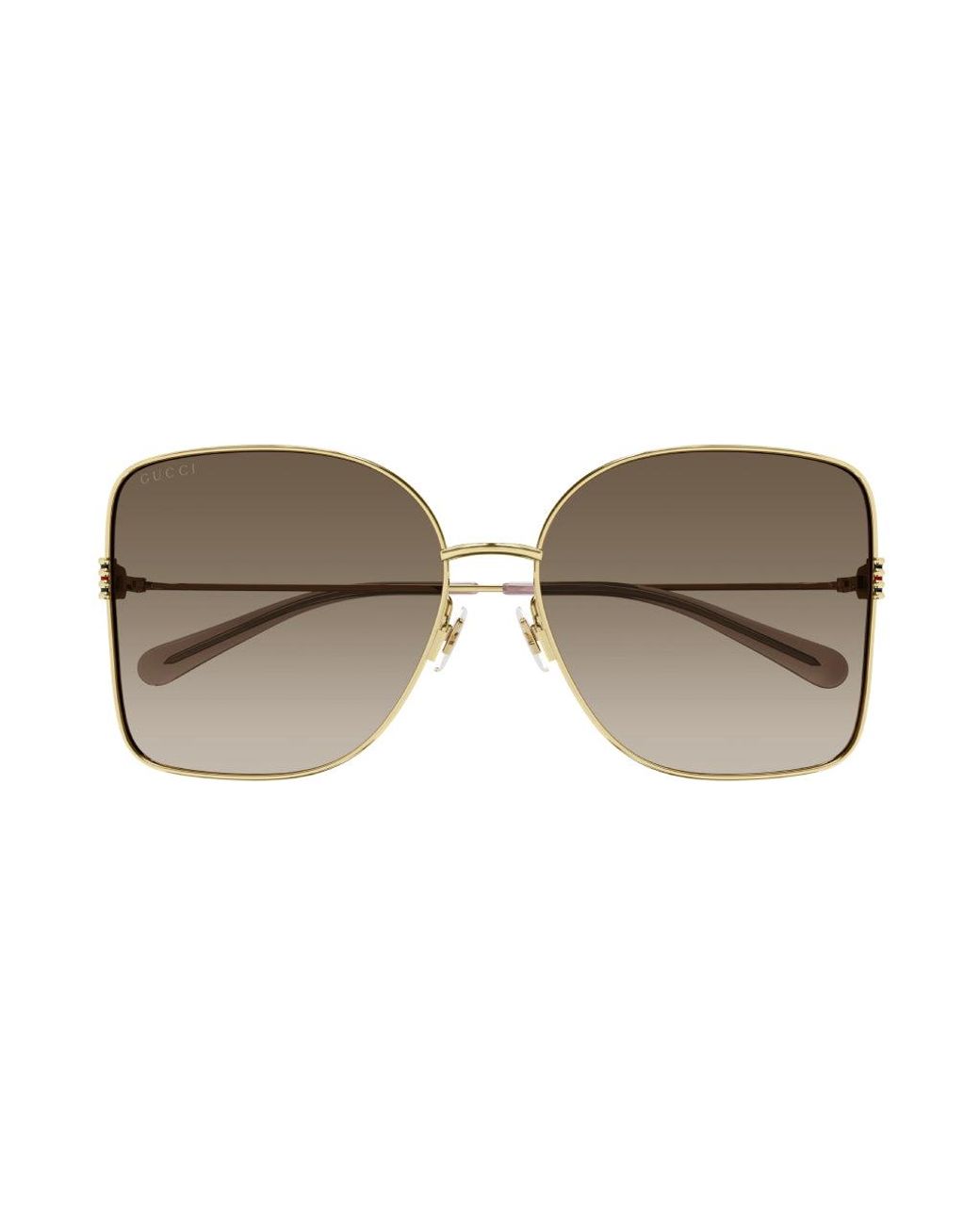 Gucci Black Gg1282Sa 003 Sunglasses Metal Squared Shaded