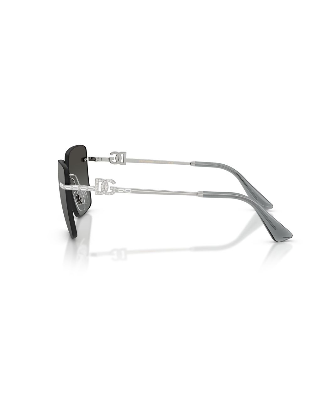 Dolce & Gabbana Black Dg2332B 05/88 Sunglasses Metal Squared Normal Nuanced