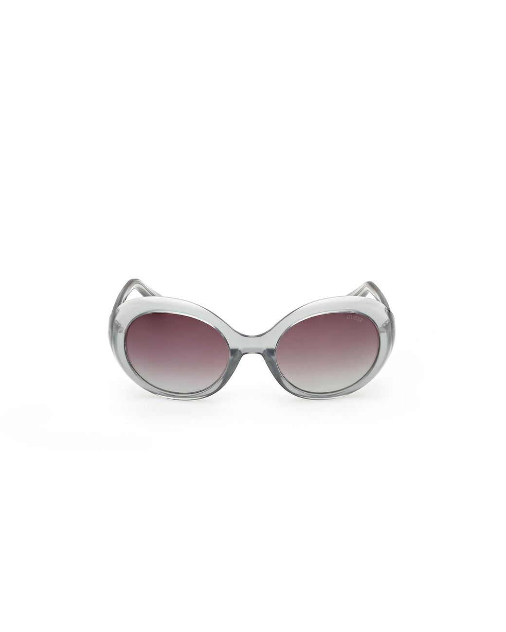 Guess Black Gu00287 93T Sunglasses Injected Bordeaux Round Normal