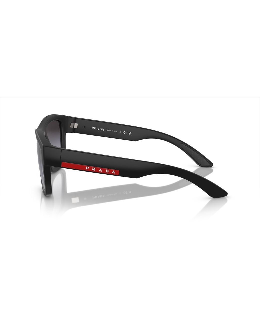 Prada Linea Rossa Black Ps 01Zs 1Bo09U Sunglasses Nylon Pillow Normal Shaded for men
