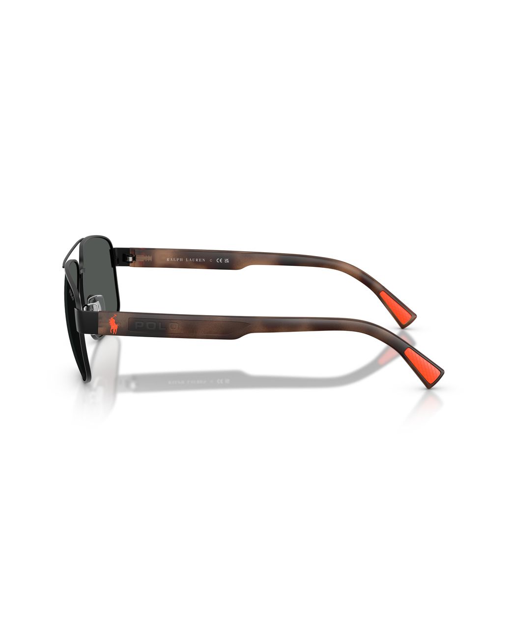 Polo Ralph Lauren Black Ph3165 930487 Sunglasses Metal Pilot Normal for men