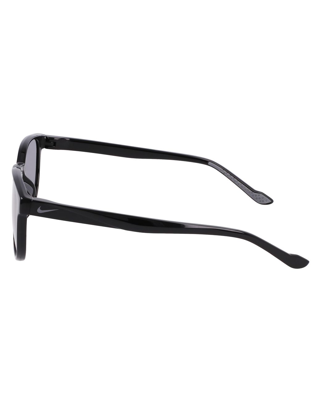 Nike Black Temper Flow If1101X 010 Sunglasses Injected Grigio Round Normal for men