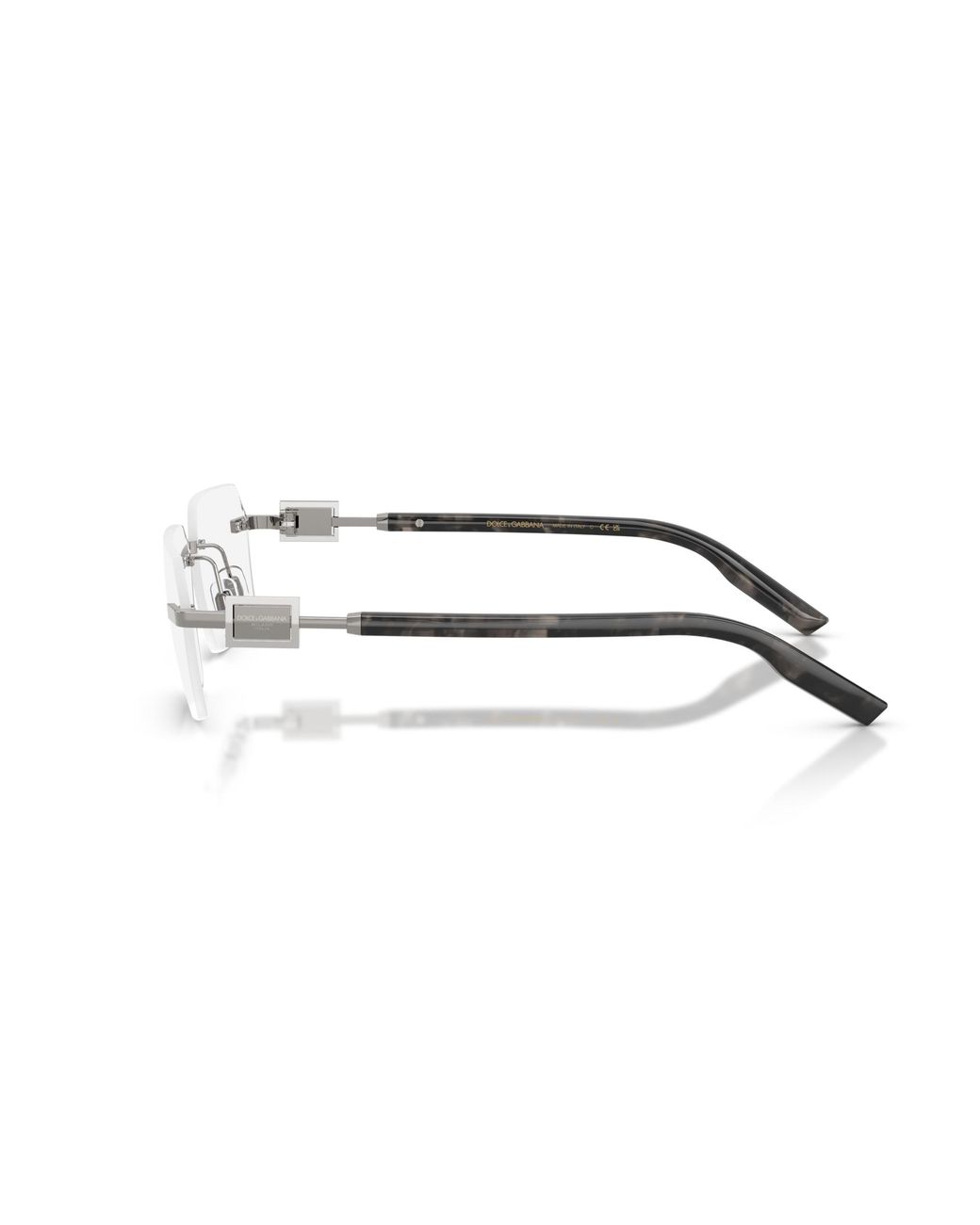 Dolce & Gabbana Black Dg1361 04 Optical Frames Metal Squared Normal for men