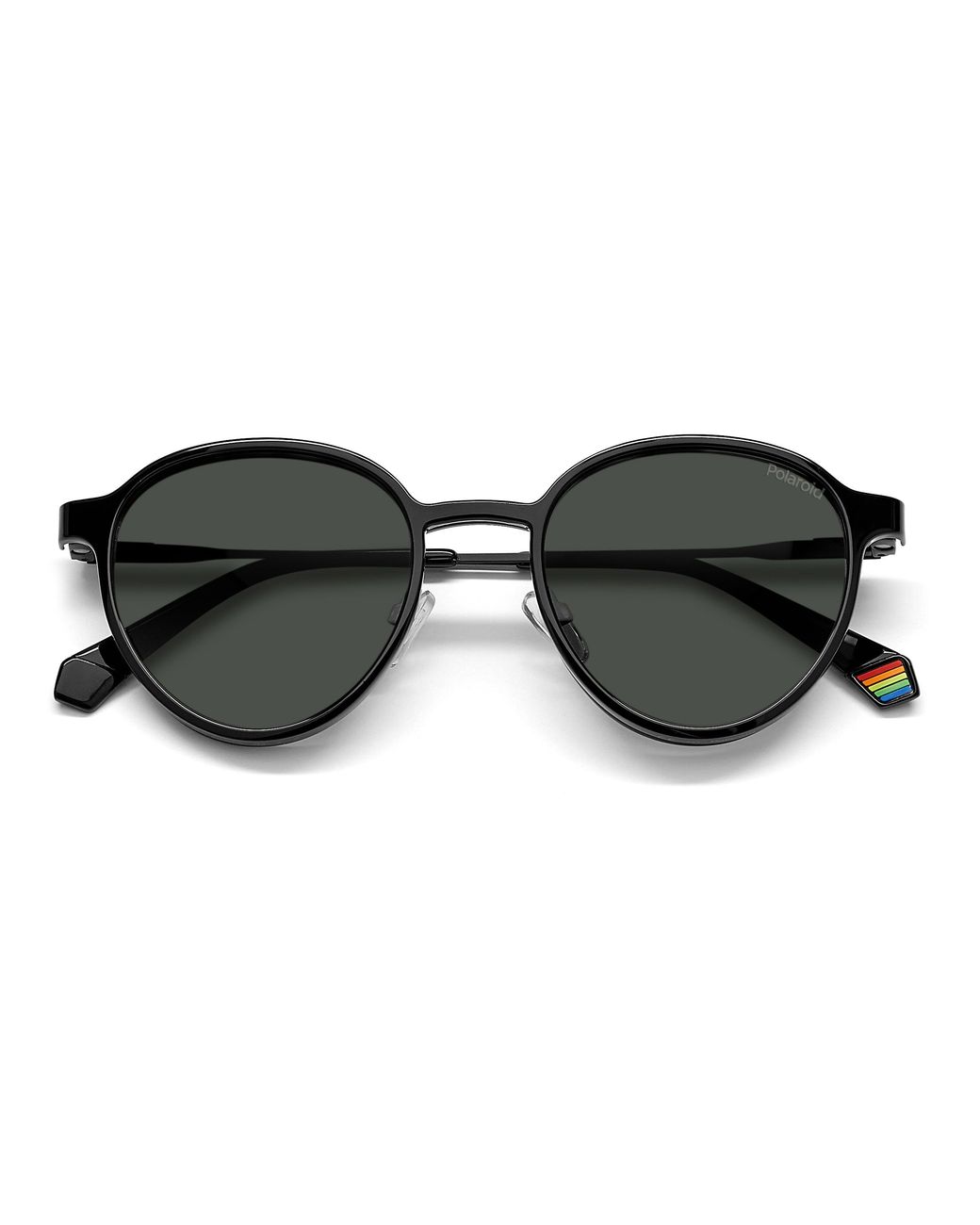 Polaroid Black Pld 6158/Cs 807/M9 Sunglasses Steel Round Clip-On