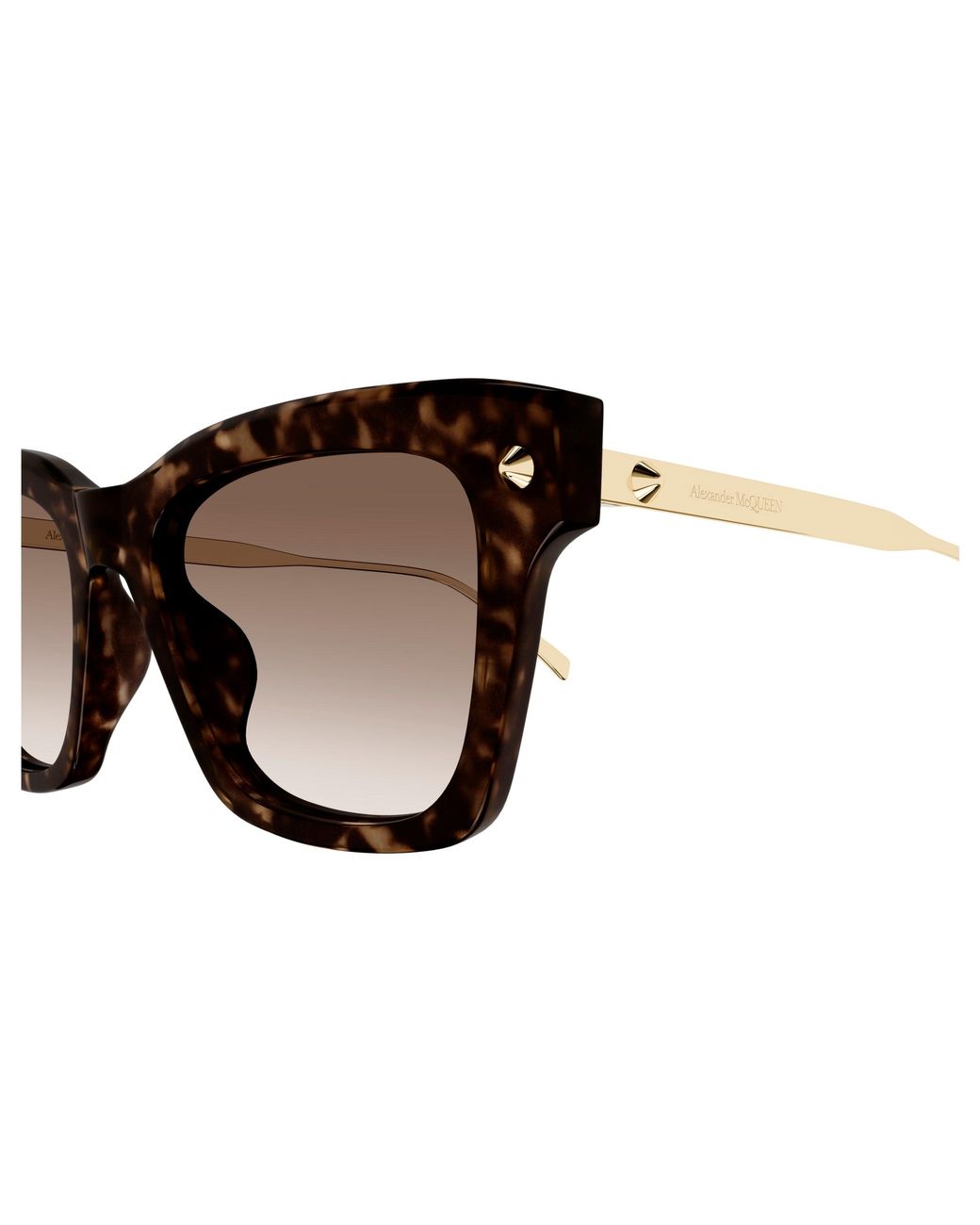 McQueen Black Am0483S 002 Sunglasses Acetate Squared