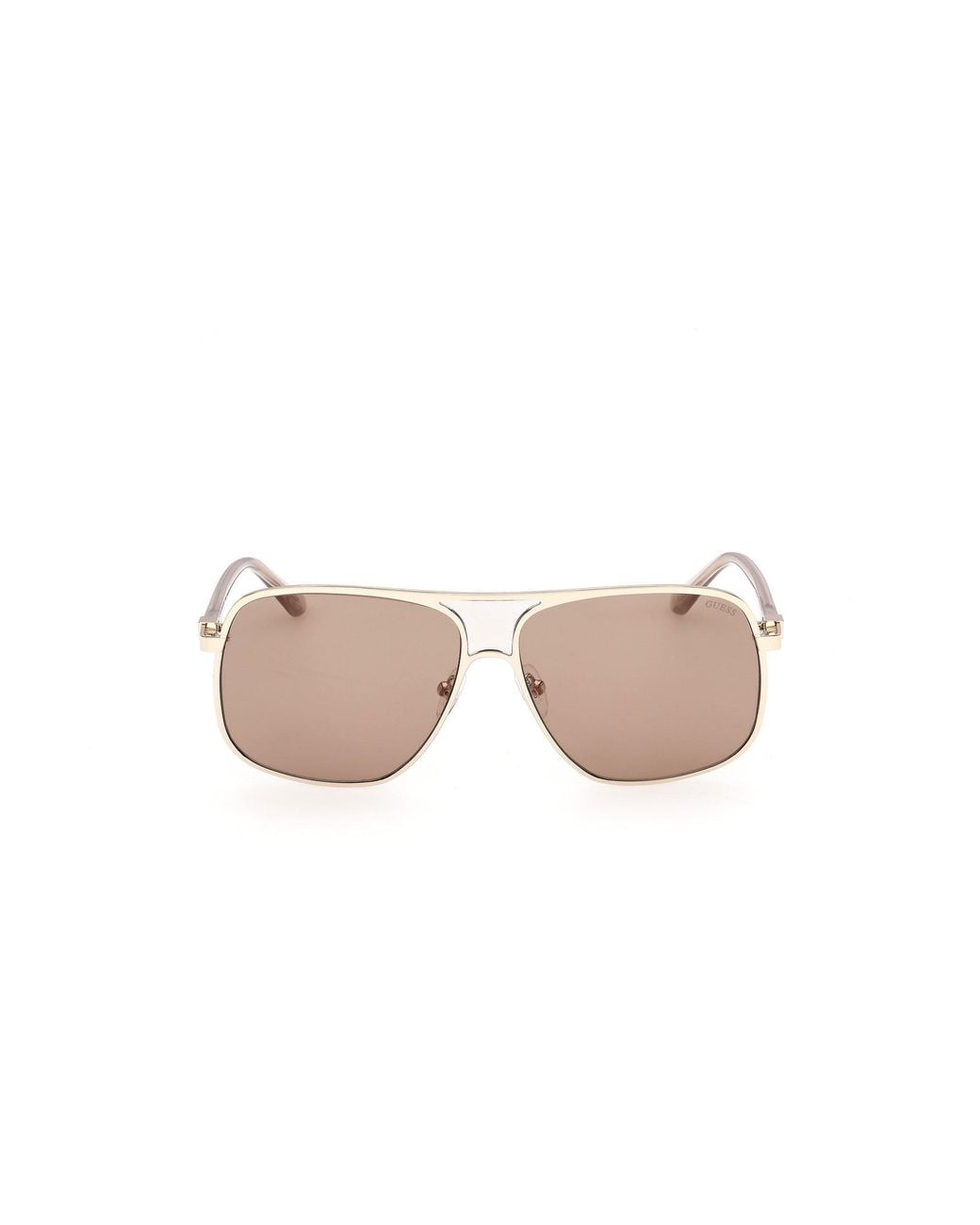 Guess Black Gu00358 32E Sunglasses Injected Pilot Normal