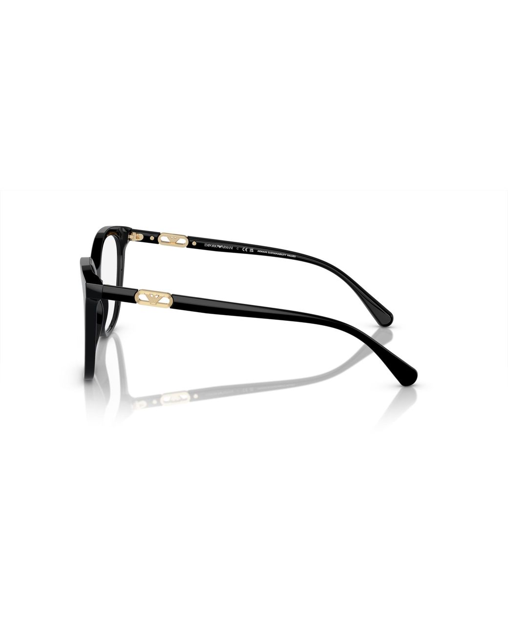 Emporio Armani Black Ea3231 5378 Optical Frames Acetate Transparent Squared Normal