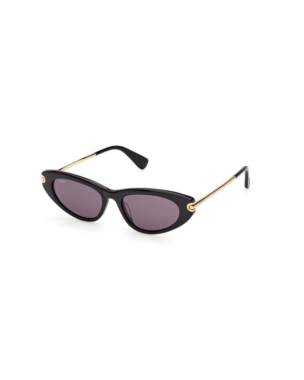 Max Mara Black Mm0214 01A Sunglasses Acetate Smoke Squared Normal