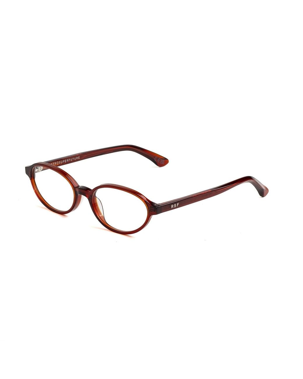 Retrosuperfuture Brown Lqi Numero 04 Optical Frames Acetate Round