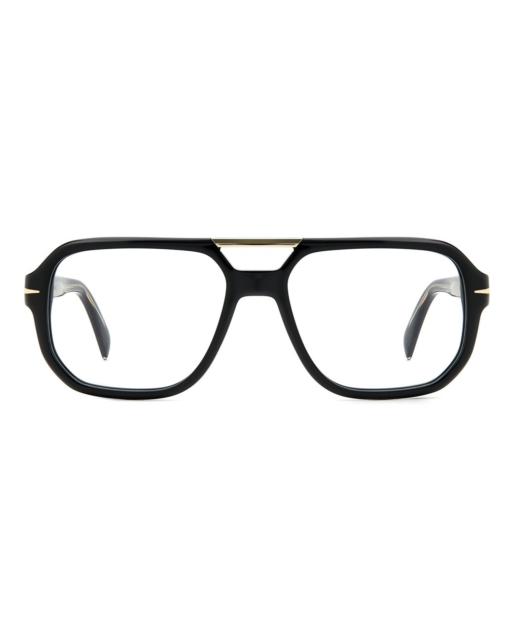 David Beckham Black Db 7108 2M2 Optical Frames Acetate Pilot for men