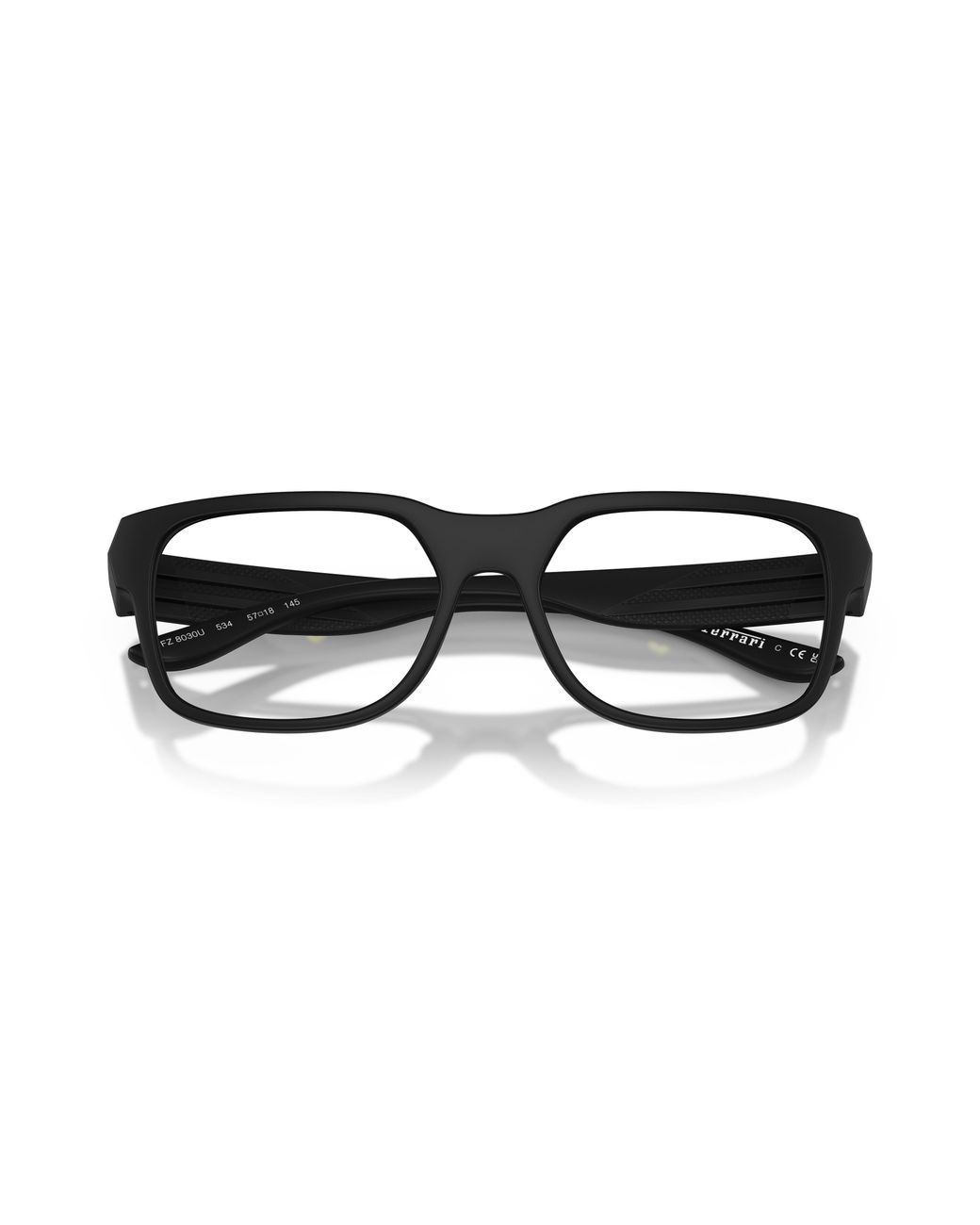 FERRARI SCUDERIA Black Fz8030U 534 Optical Frames Injected Transparent Geometric Normal for men