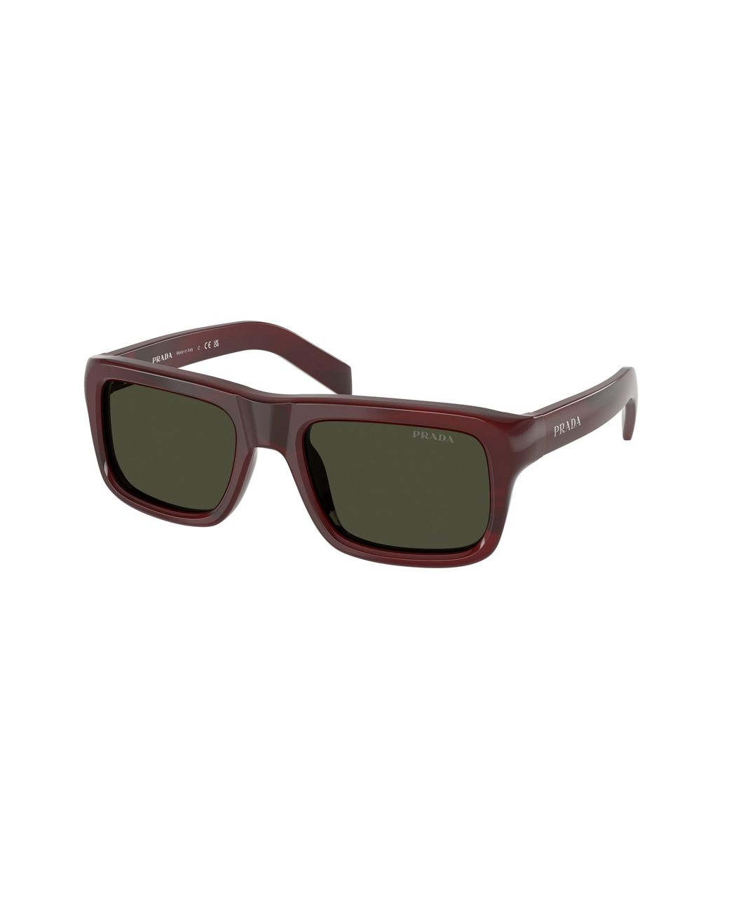 Prada Black Pr D11S 25J50X Sunglasses Acetate Squared Normal for men