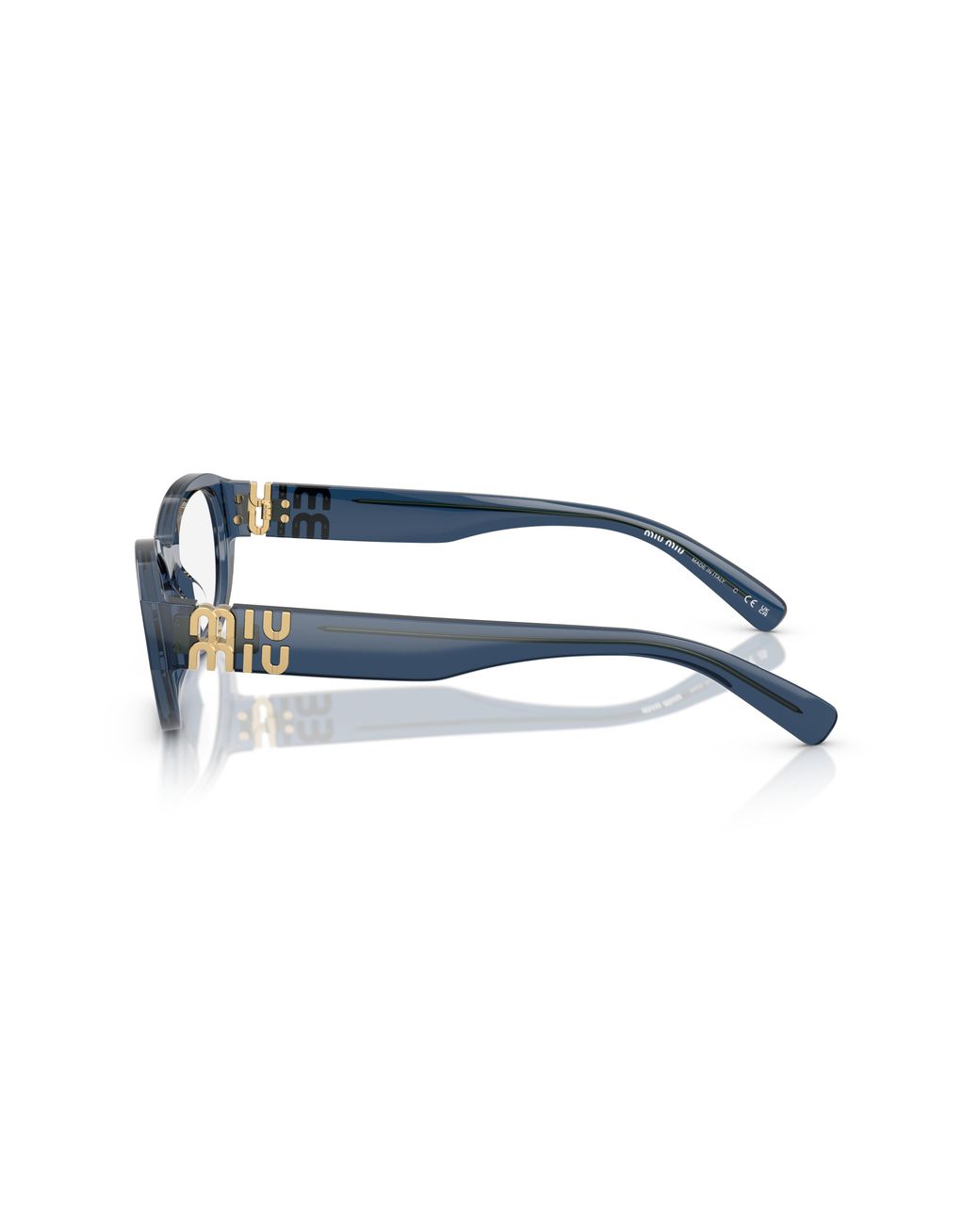 Miu Miu Black Mu 03Wv 08Q1O1 Optical Frames Acetate Transparent Geometric Normal