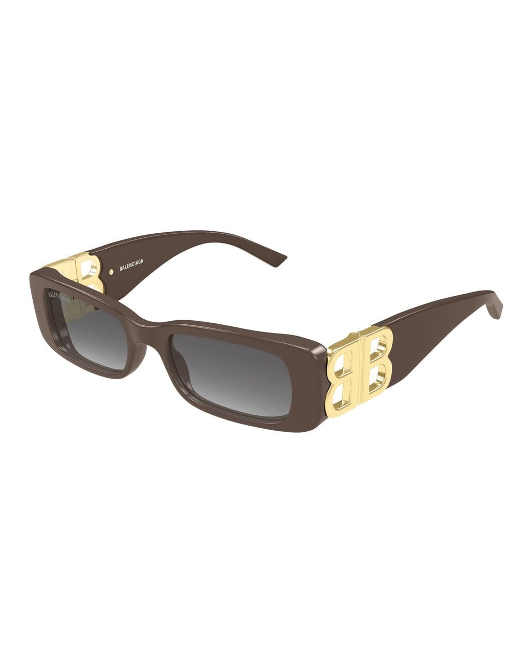 Balenciaga Black Bb0096S 029 Sunglasses Acetate Smoke Squared Nuanced