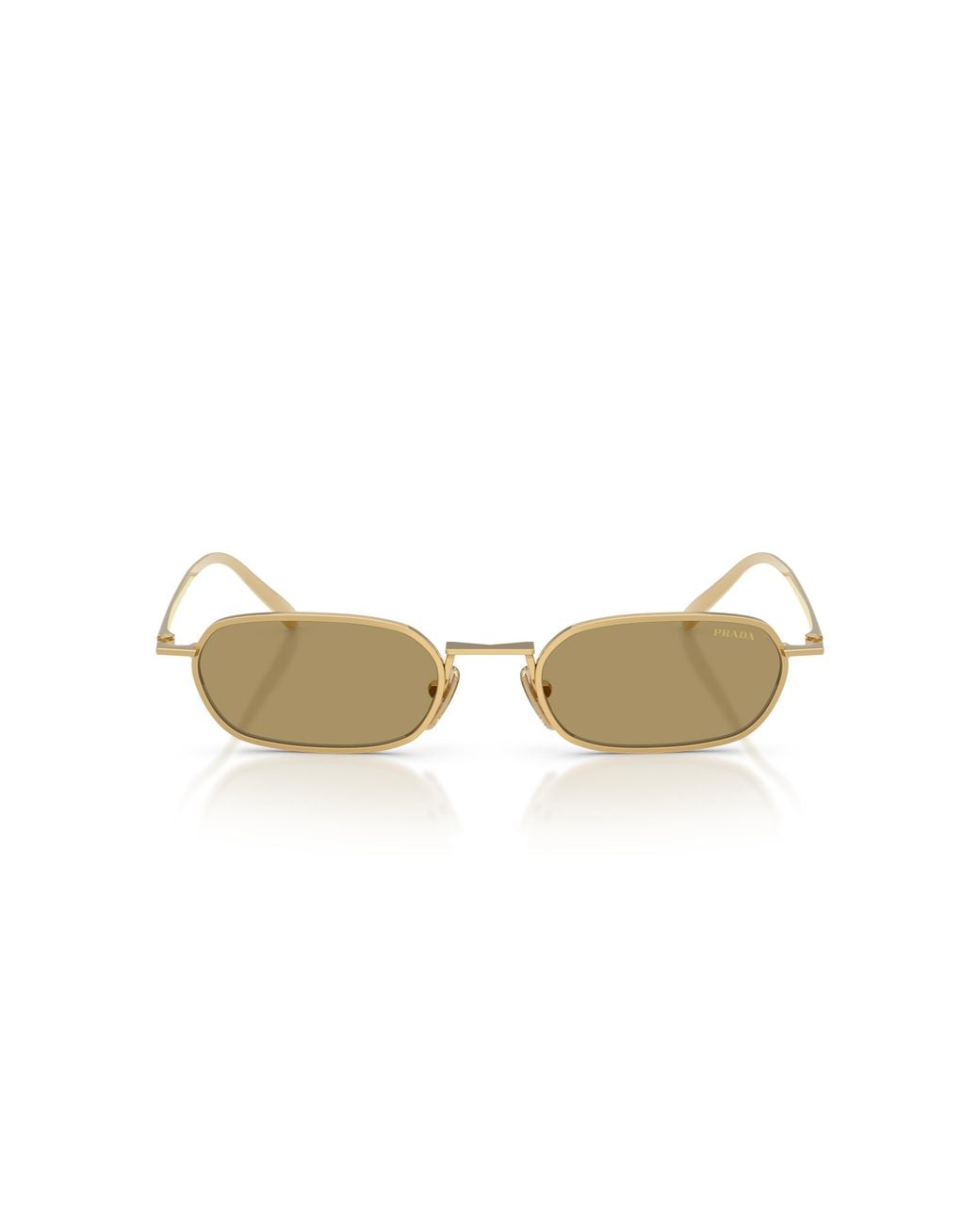 Prada Black Pr D58S 5Ak70G Sunglasses Metal Round Normal