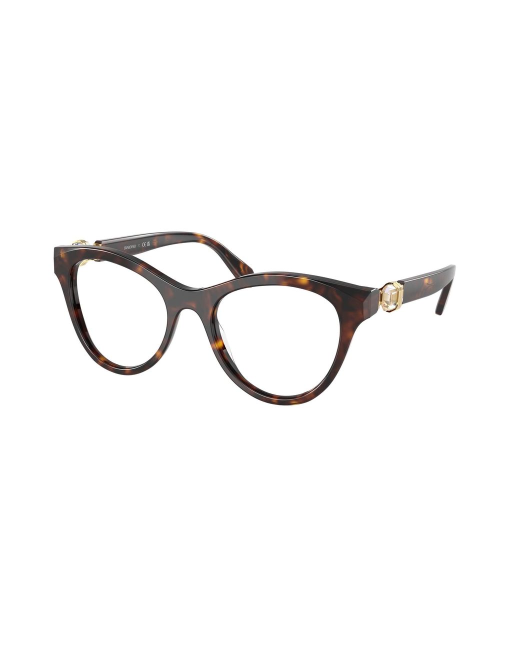 Swarovski Black Sk2036 1002 Optical Frames Acetate Round Normal